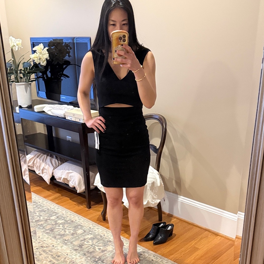 French Connection chic black dress